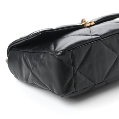 Chanel Lambskin Quilted Large Chanel 19 Flap Black 6 of 10