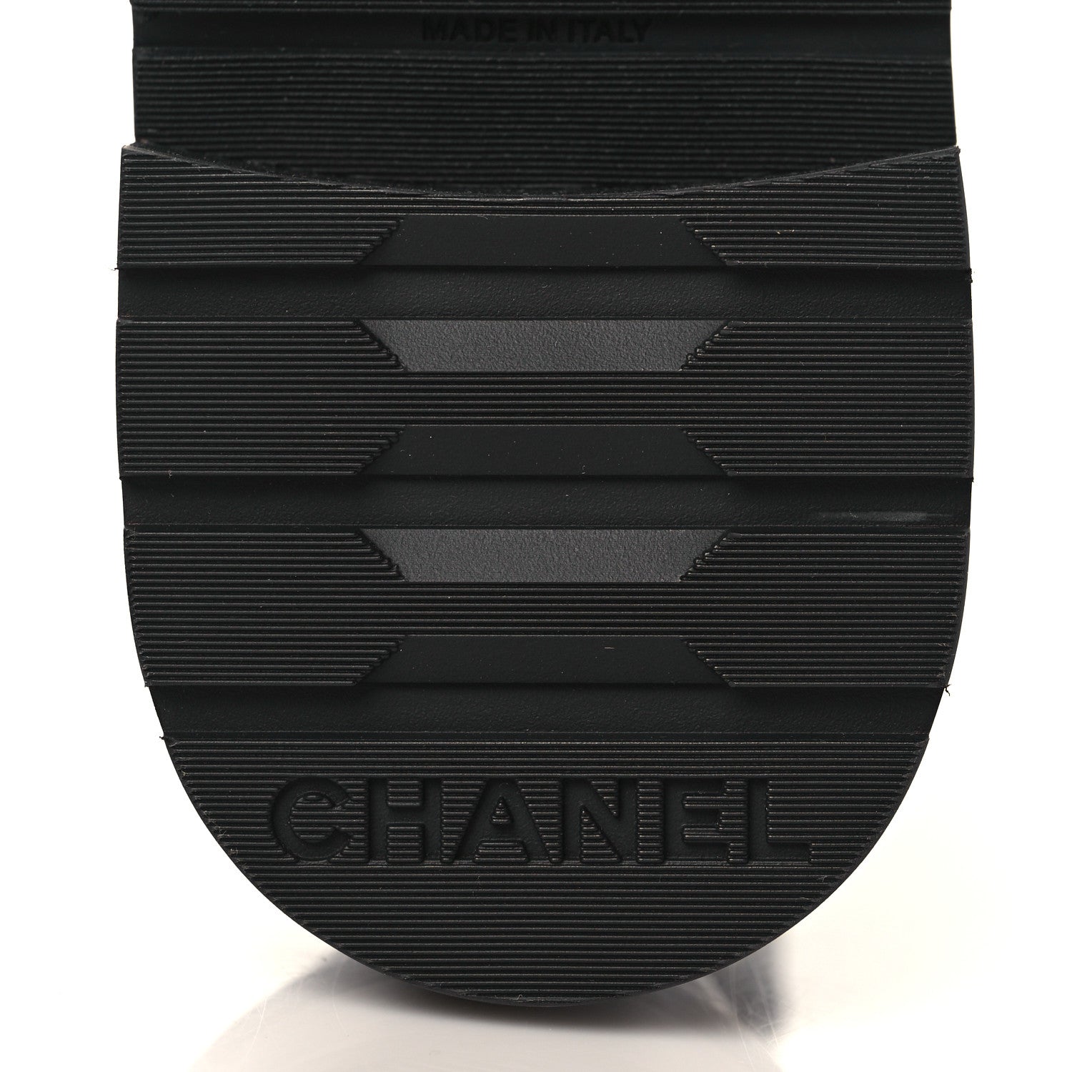Chanel Shiny Goatskin Calfskin Quilted Lace Up Combat Boots 38.5 Black 6 of 8