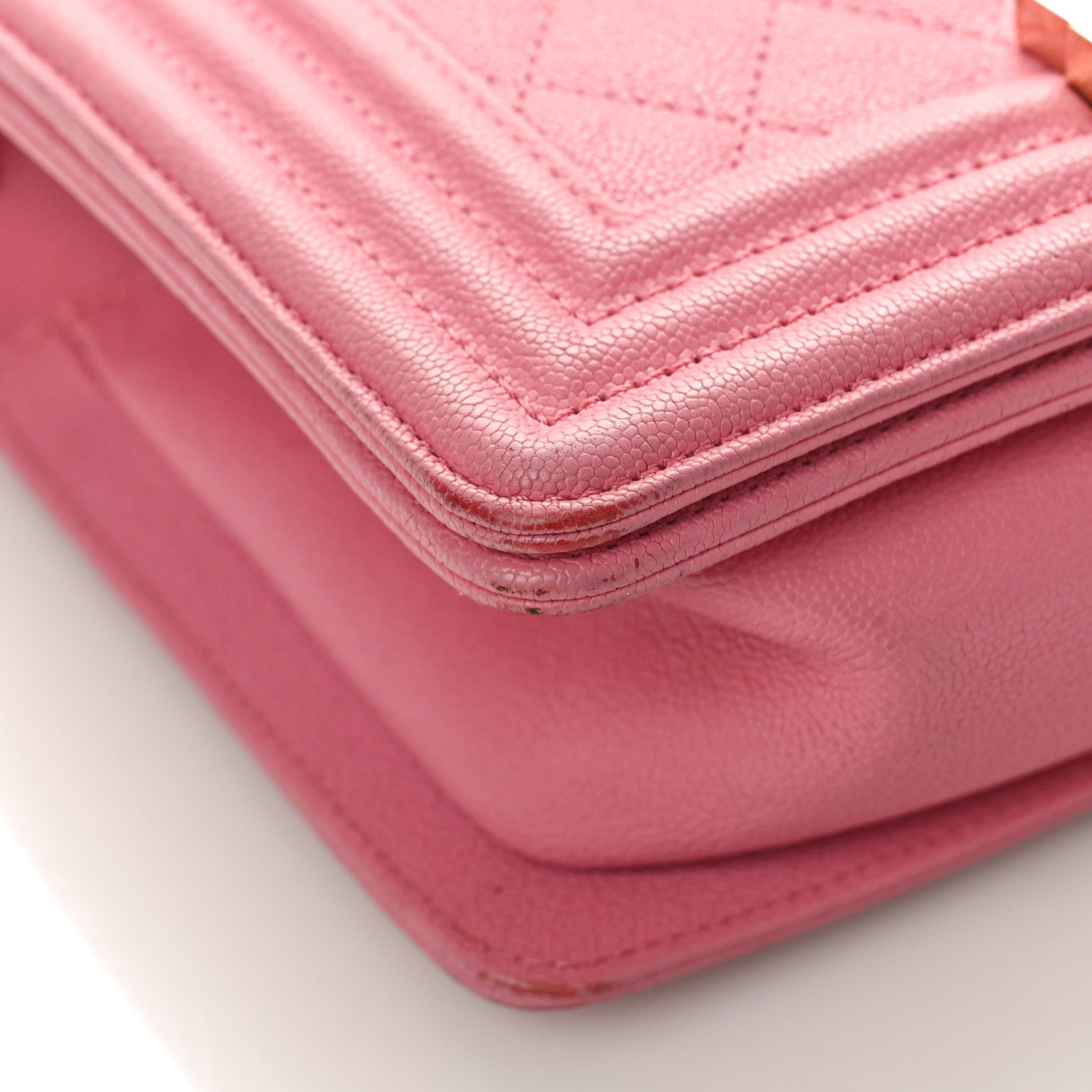 Chanel Caviar Quilted Small Boy Flap Pink 8 of 16