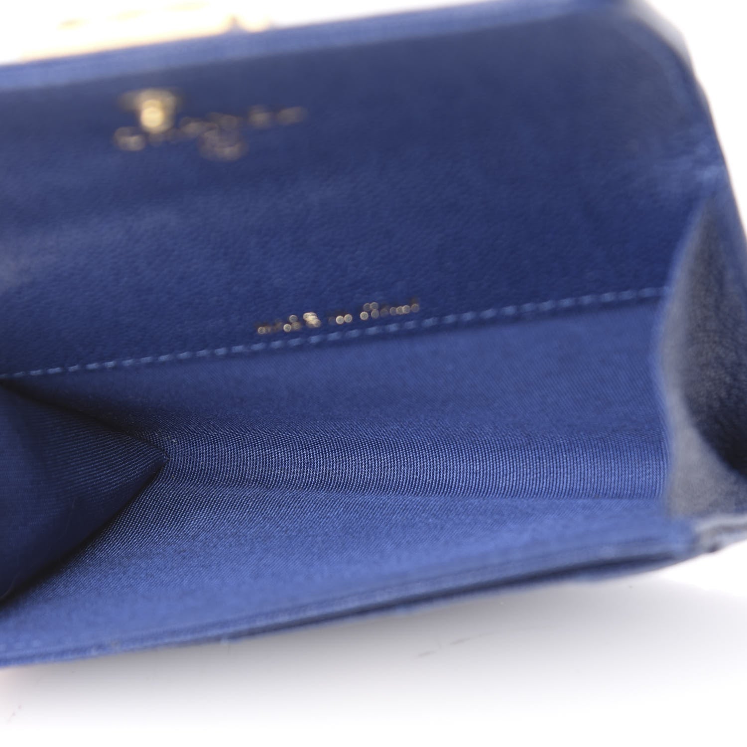 Chanel Caviar Quilted Boy Flap Card Holder Blue 5 of 9