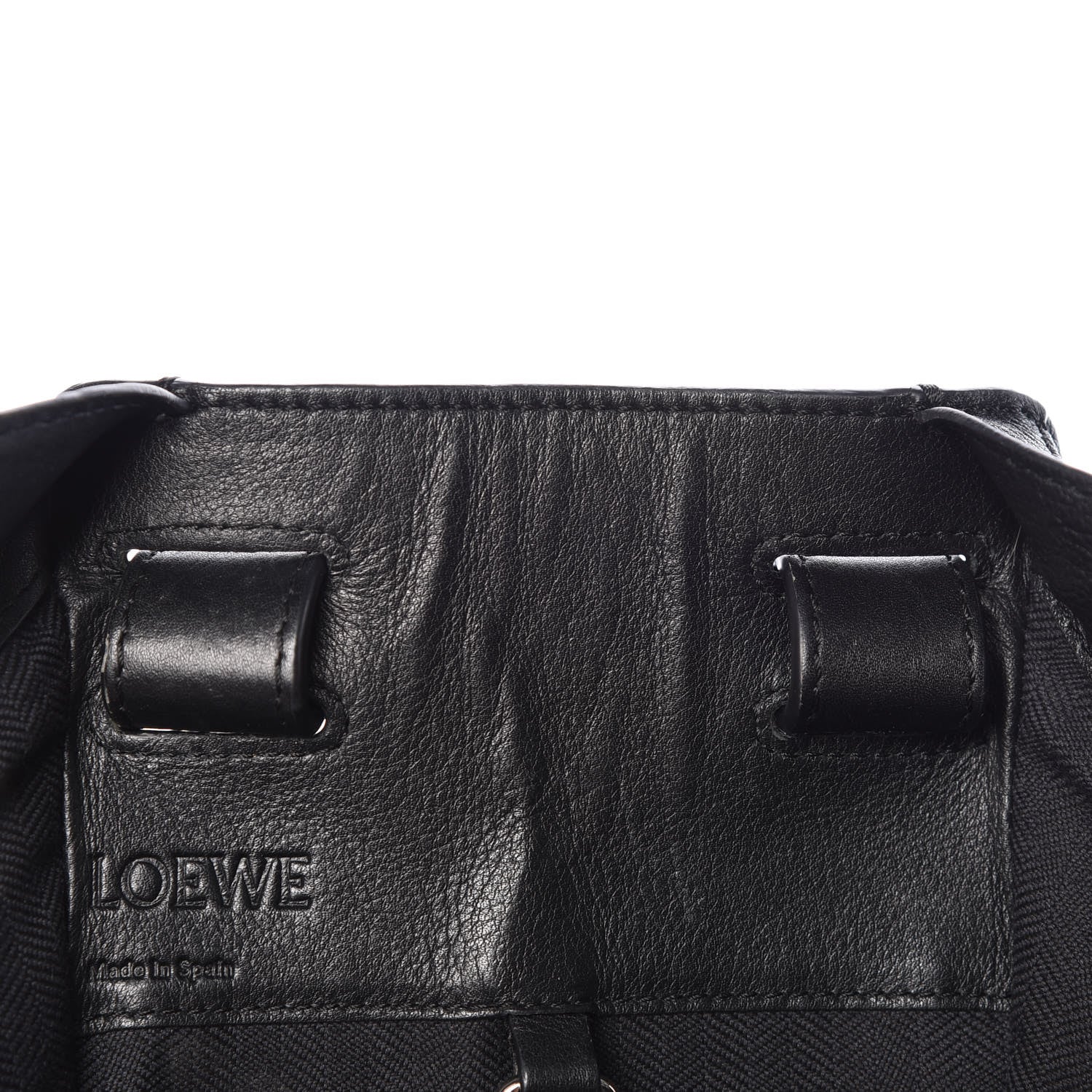 Loewe Calfskin Medium Hammock Shoulder Bag Black 10 of 11