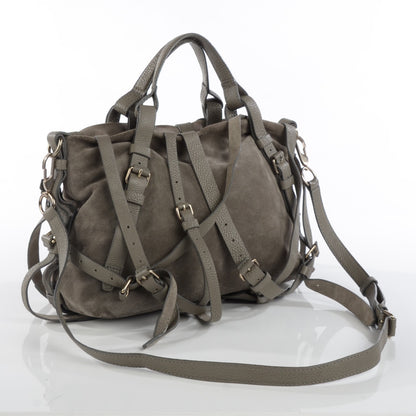 Alexander Wang Suede Kirsten Satchel Grey 3 of 7