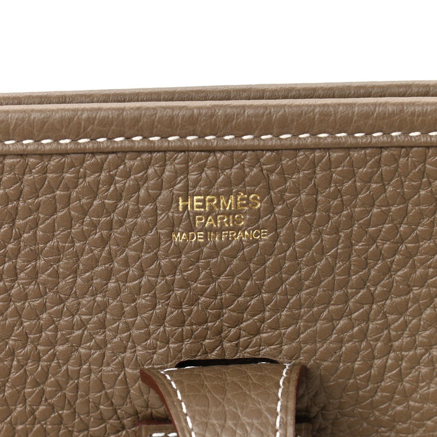 Hermes Taurillon Clemence Evelyne III PM Etoupe 6 of 12