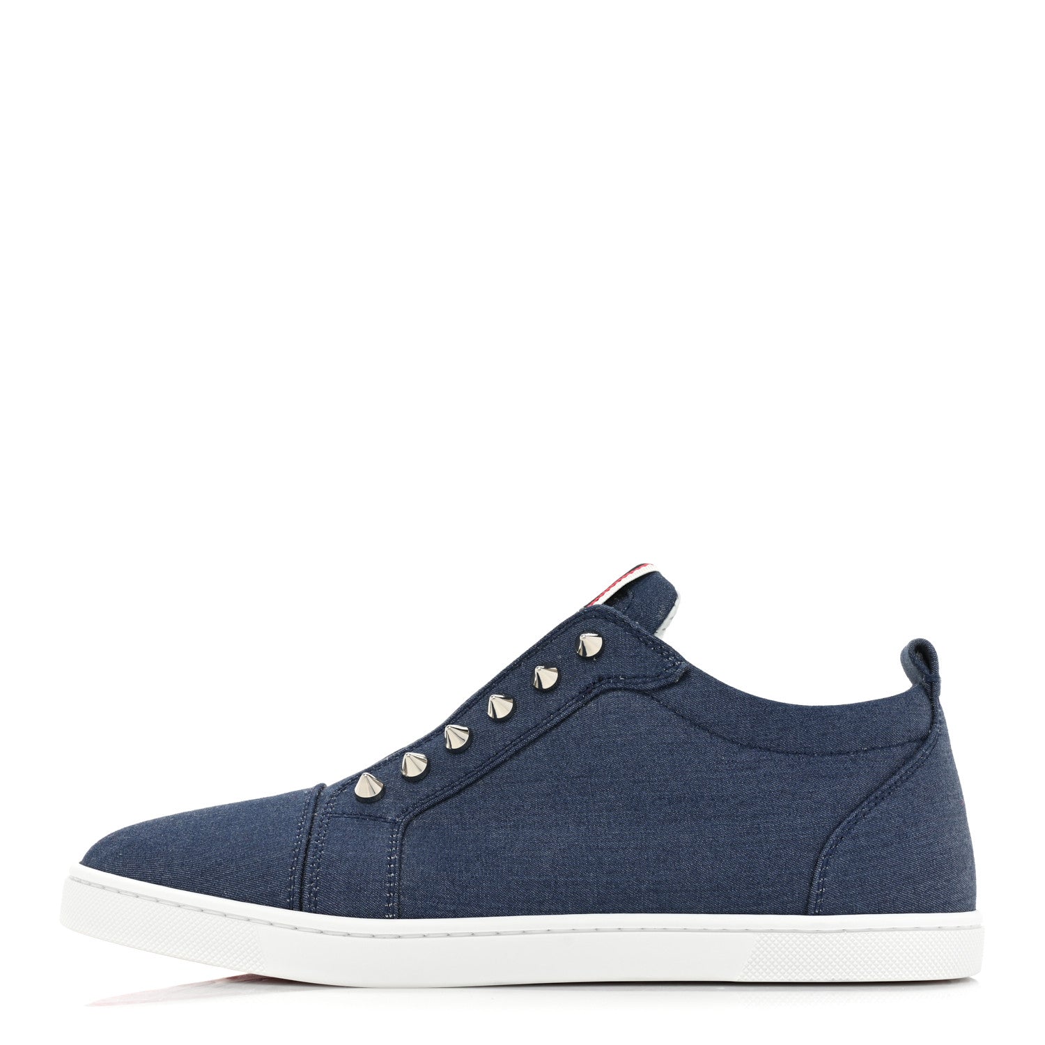 Christian Louboutin Denim Mens Fique A Vontade Sneakers 39 Blue 1 of 9