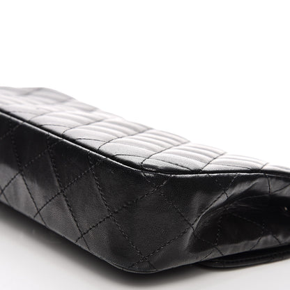 Chanel Lambskin Quilted East West Flap Black 12 of 21