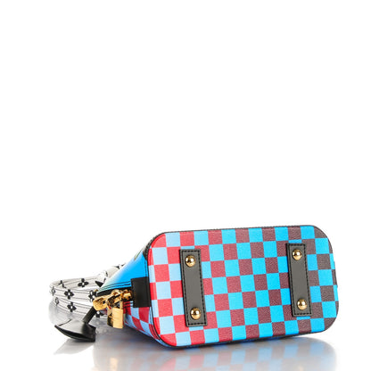 Louis Vuitton Epi Damier Race Alma BB Blue Vert 4 of 7