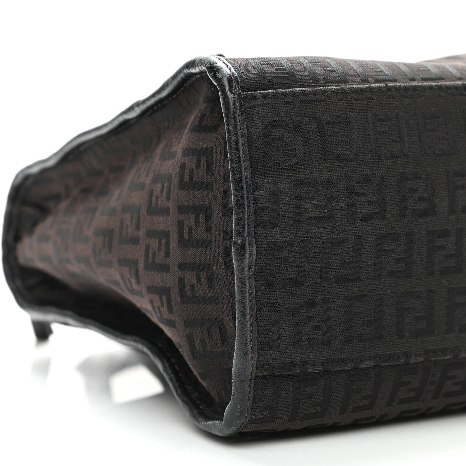 Fendi Zucchino Shoulder Bag Black 8 of 12