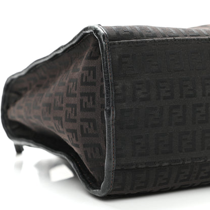 Fendi Zucchino Shoulder Bag Black 8 of 12