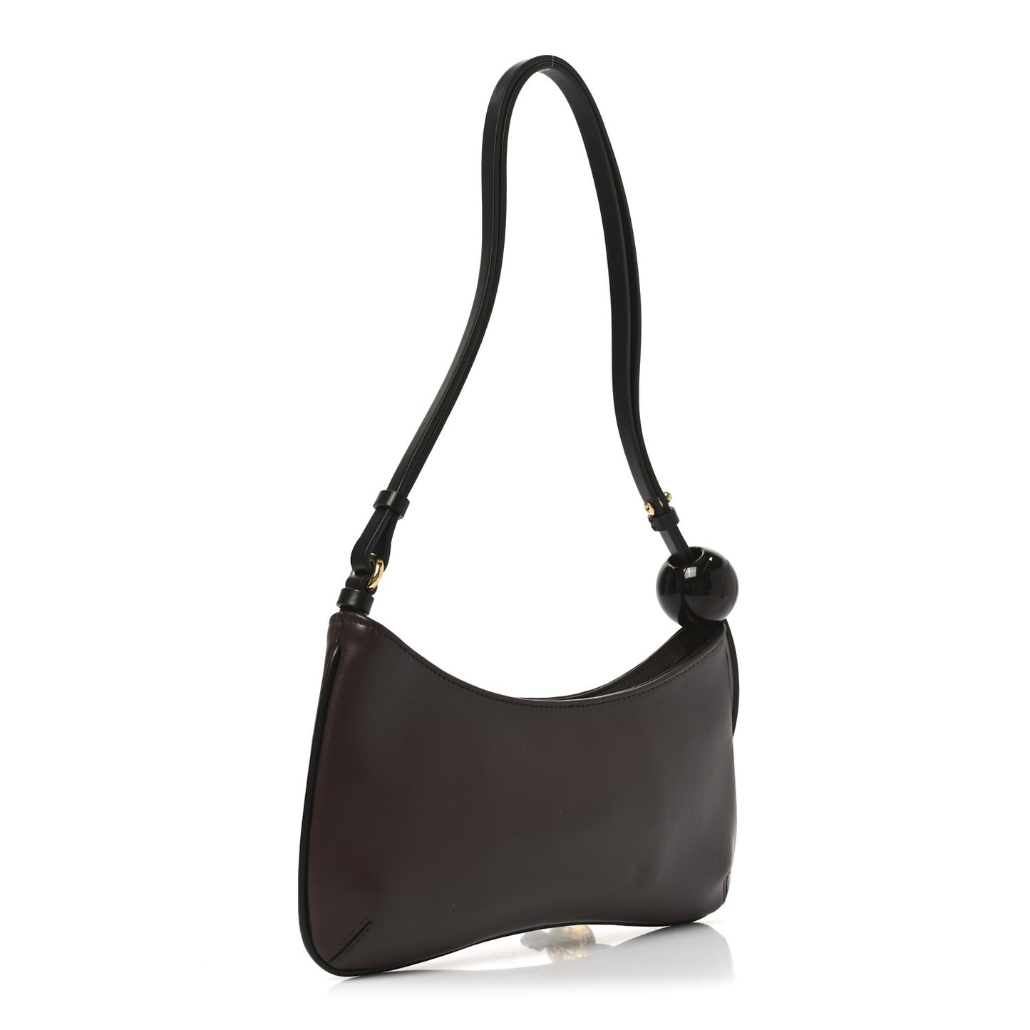 Smooth Calfskin Le Bisou Perle Medium Brown