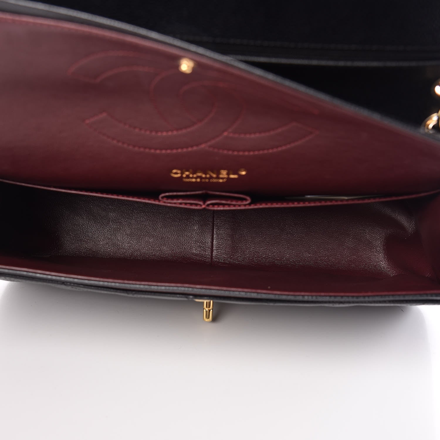 Chanel Caviar Quilted Jumbo Double Flap Black 5 of 10