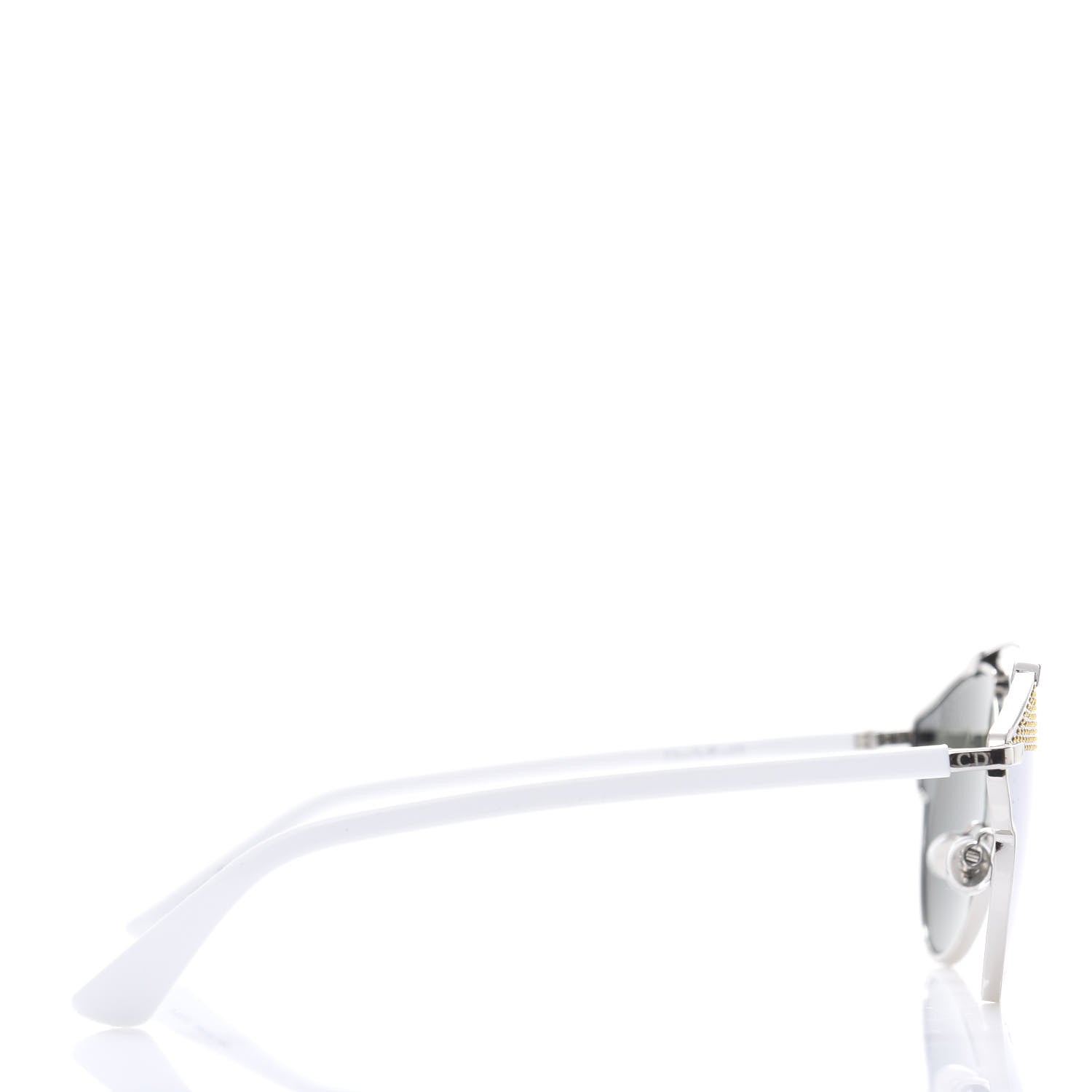 Christian Dior Studded So Real Sunglasses Silver White 3 of 9