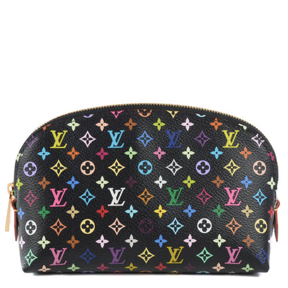 Louis Vuitton Monogram Multicolor Cosmetic Pouch Black Grenade 1 of 7