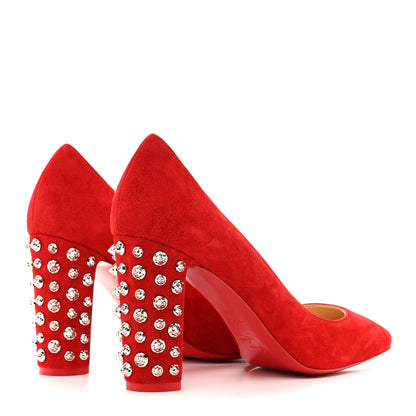 Christian Louboutin Veau Velours Donna Stud Spikes 85 Pumps 41 Loubi 5 of 9