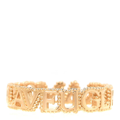 Gucci 18K Yellow Gold L'Aveugle Par Amour Ring 52 6 1 of 5