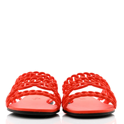 Hermes Rubber Chaine d'Ancre Nude Sandals 36 Pavot 2 of 11