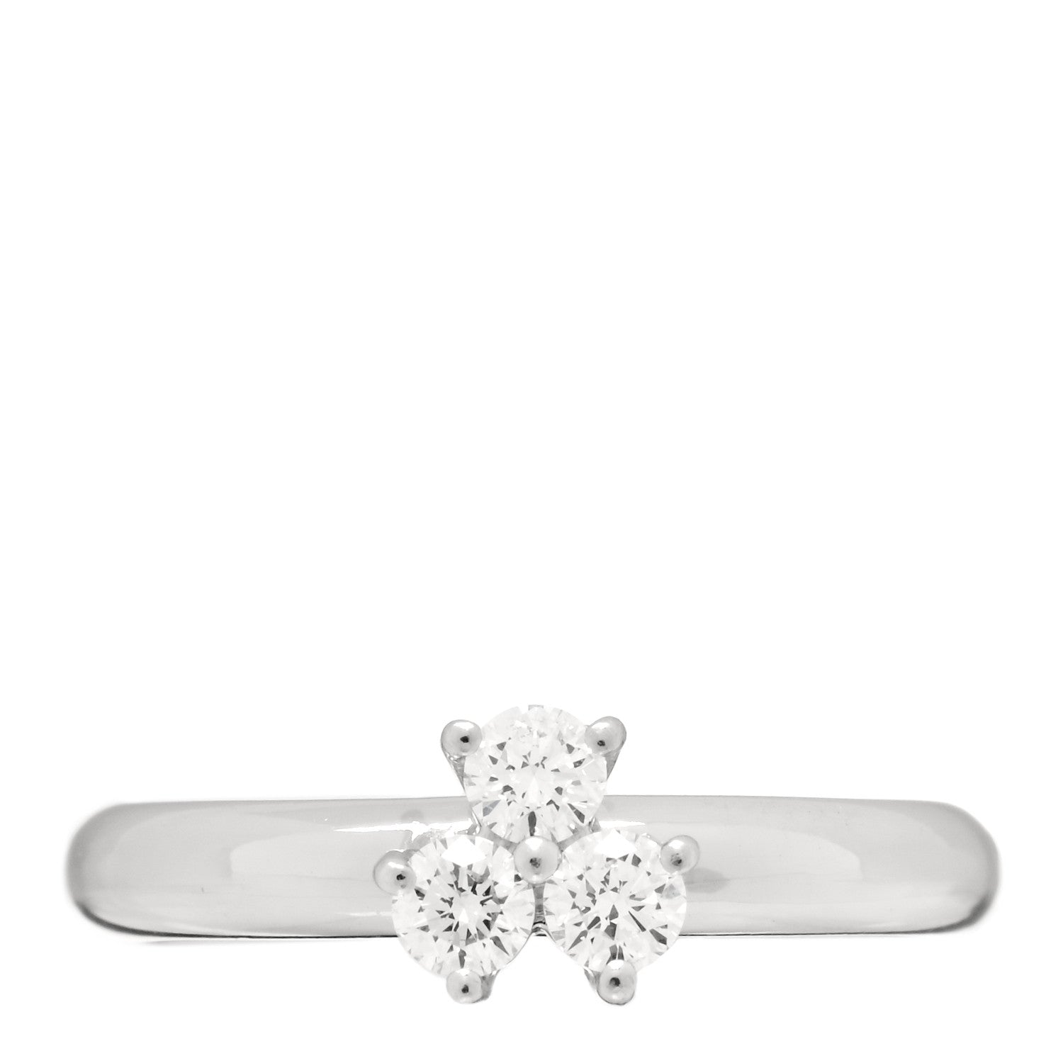 Tiffany Platinum Diamond Aria Band Ring 44 3 1 of 4