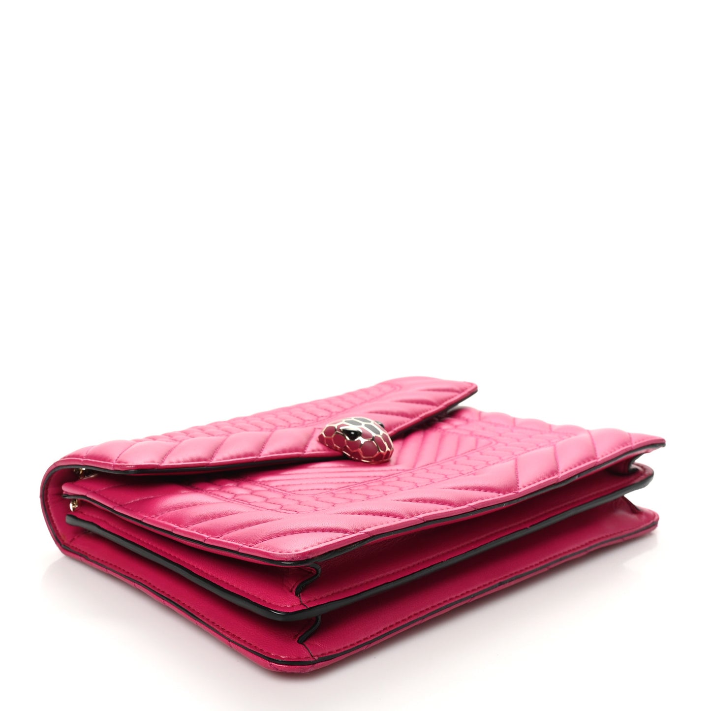 Nappa Quilted Serpenti Forever Shoulder Bag  Plum