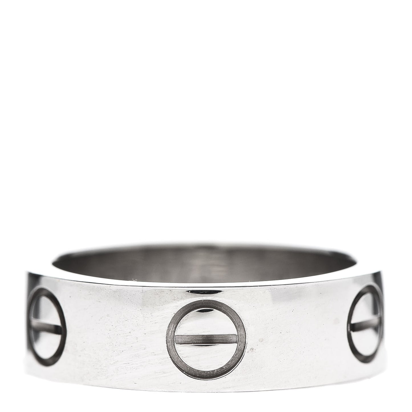 18K White Gold 5.5mm LOVE Ring 50 5.25