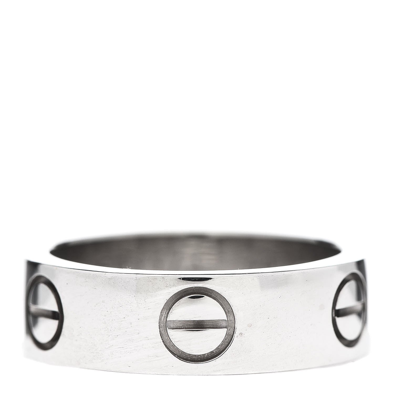 Cartier 18K White Gold 5.5mm LOVE Ring 50 5.25 1 of 4