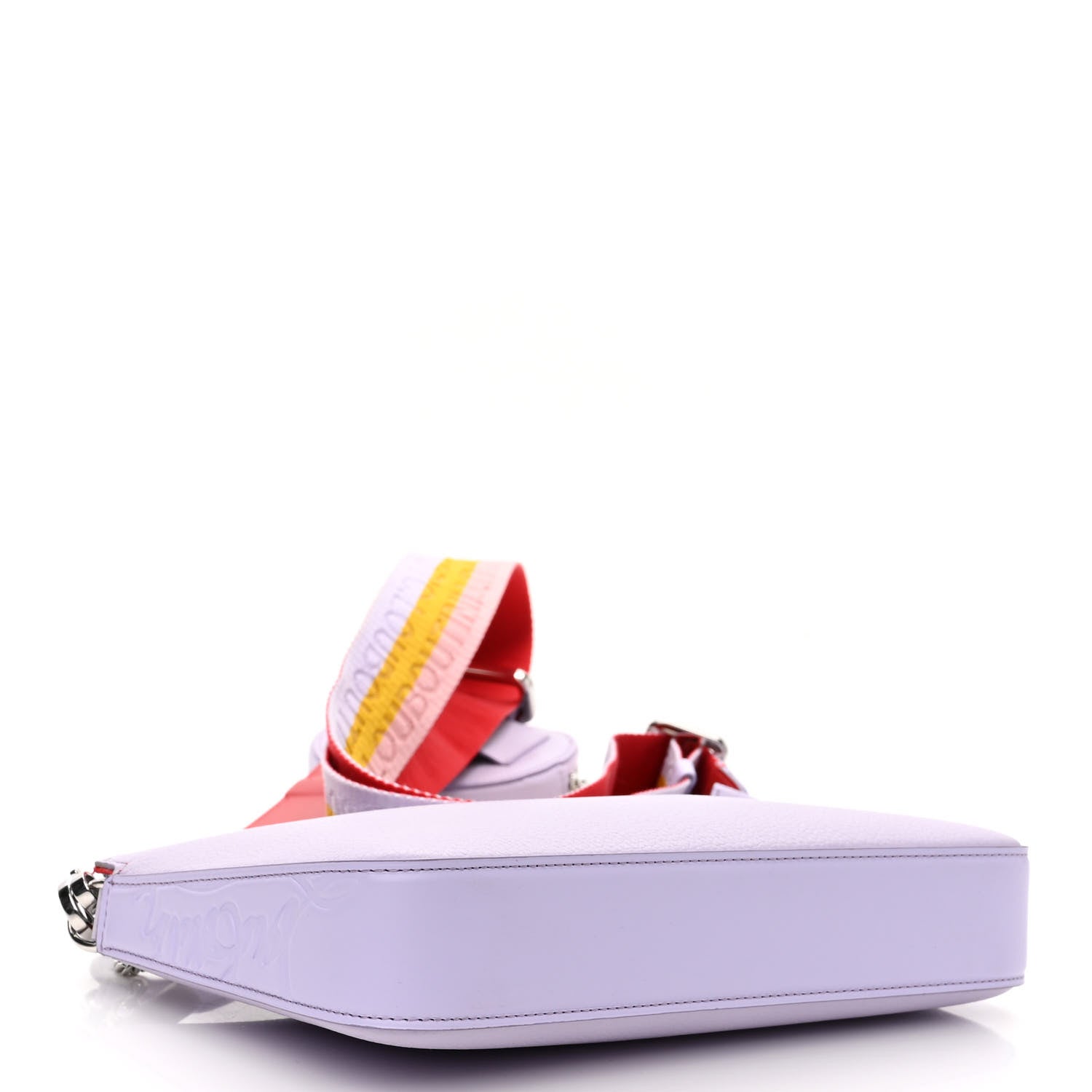 Christian Louboutin Calfskin Empire Loubila Pouch on Chain Lilac Smoke Rosy 4 of 10