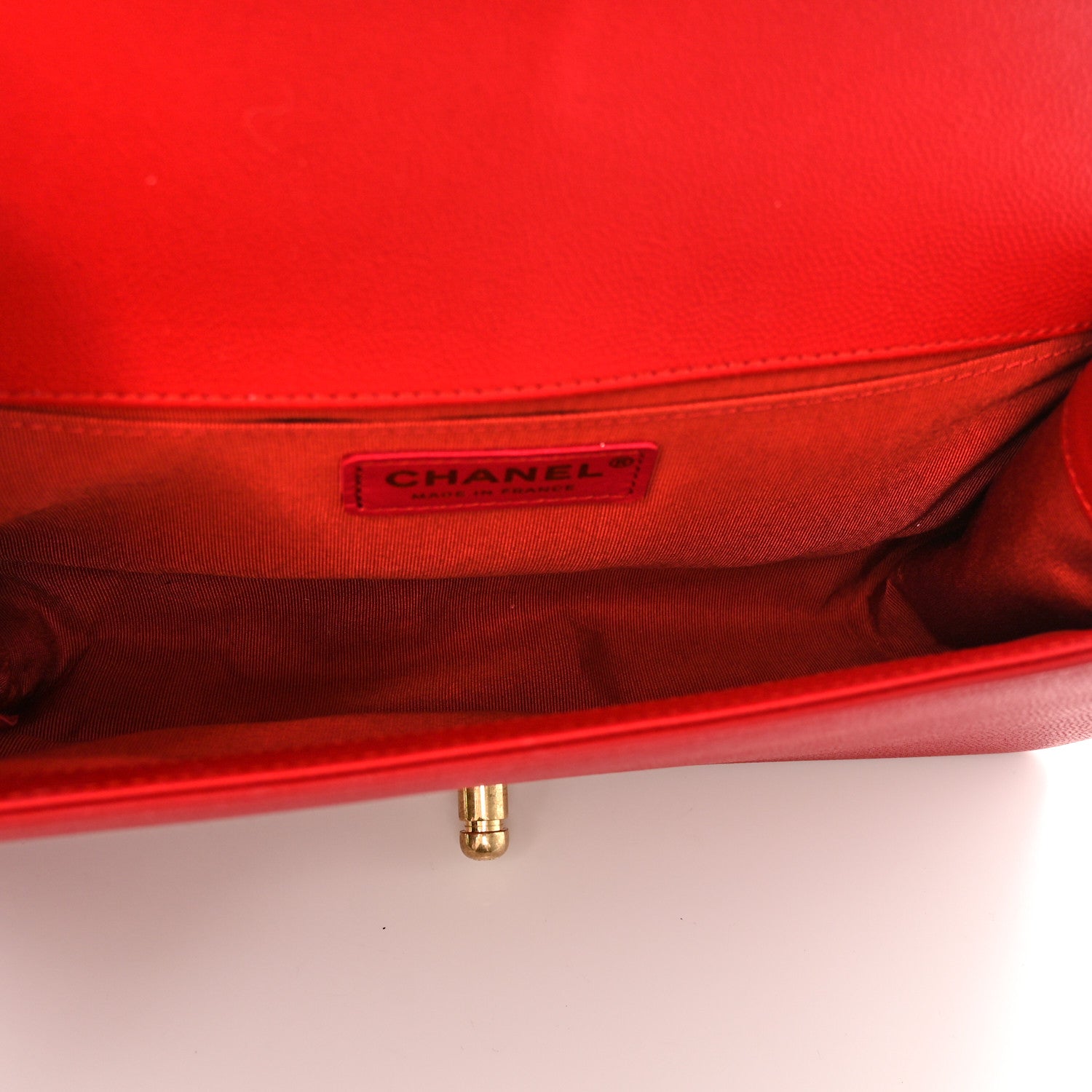 Chanel Caviar Quilted Medium Boy Flap Red 5 of 16