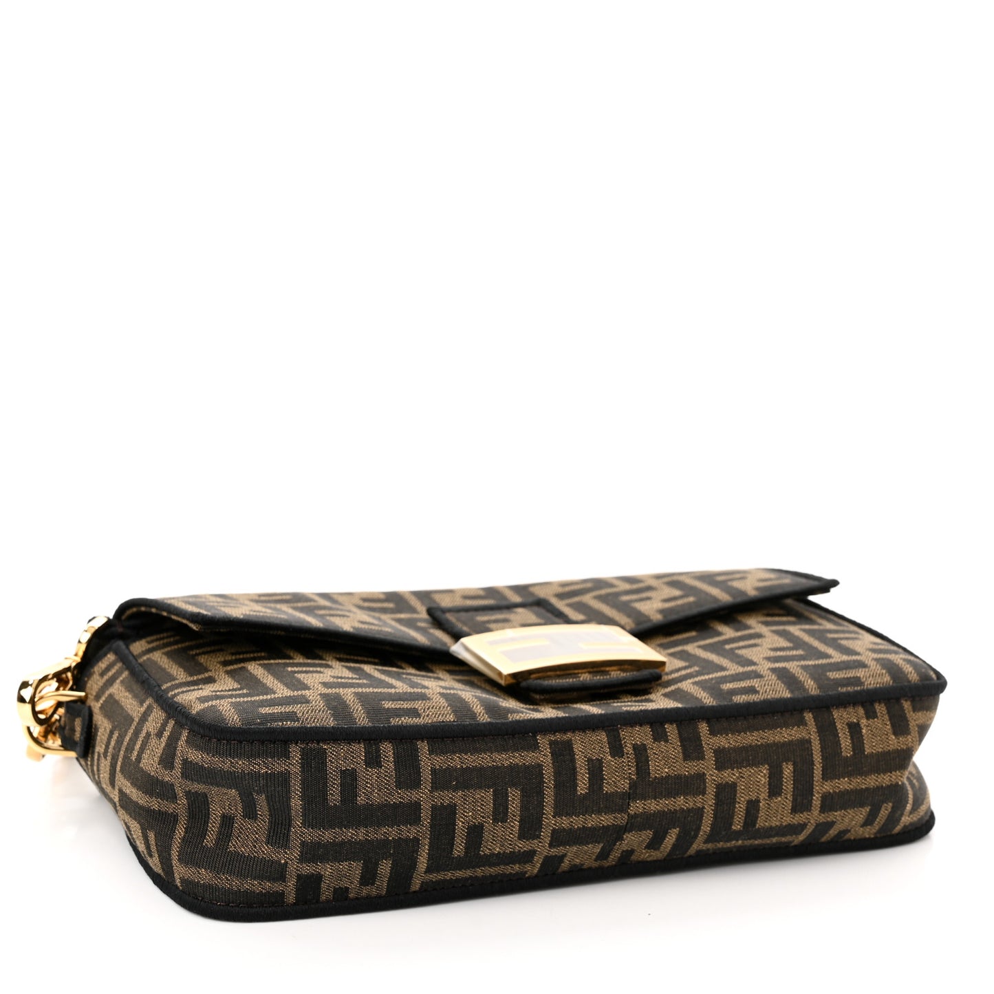 Fabric Jacquard FF 1974 Medium Baguette Tobacco Moro Black