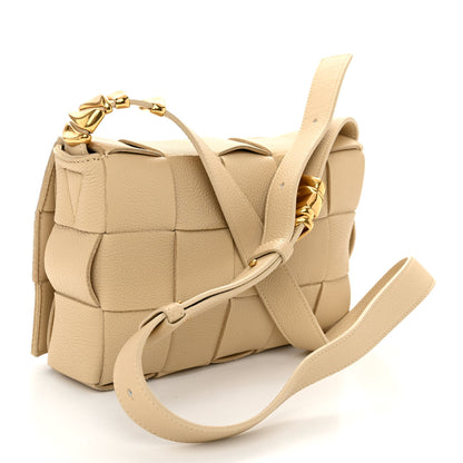 Bottega Veneta Grained Calfskin Maxi Intrecciato Cassette Crossbody Bag Porridge 3 of 9