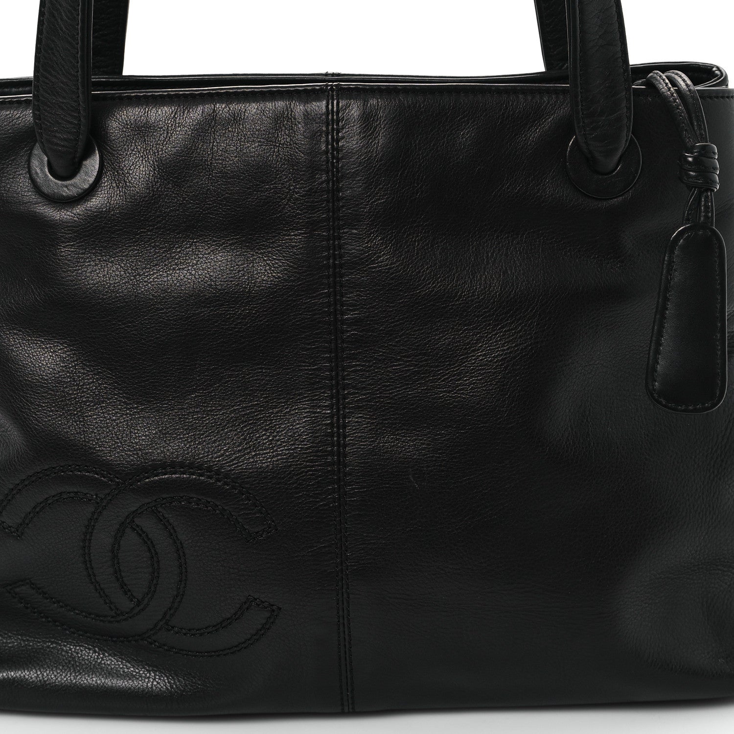 Chanel Lambskin CC Shoulder Bag Black 8 of 12