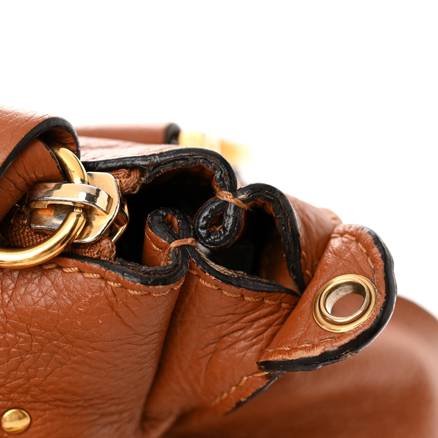 Calfskin Medium Marcie Satchel Tan