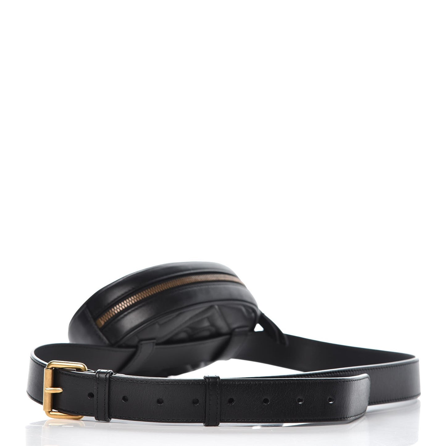 Calfskin Matelasse GG Marmont Belt Bag 105 42 Black