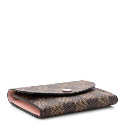 Louis Vuitton Damier Ebene Rosalie Coin Purse Rose Ballerine 4 of 10