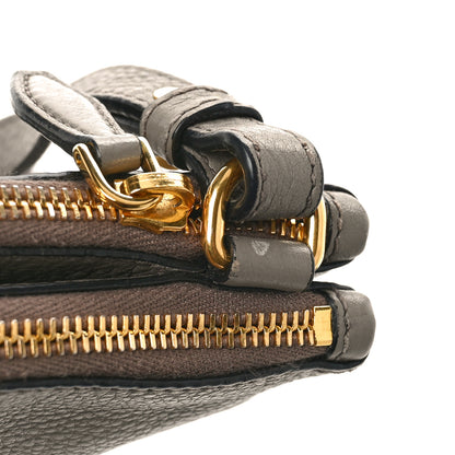 Prada Vitello Phenix Double Zip Crossbody Bag Argilla 10 of 12