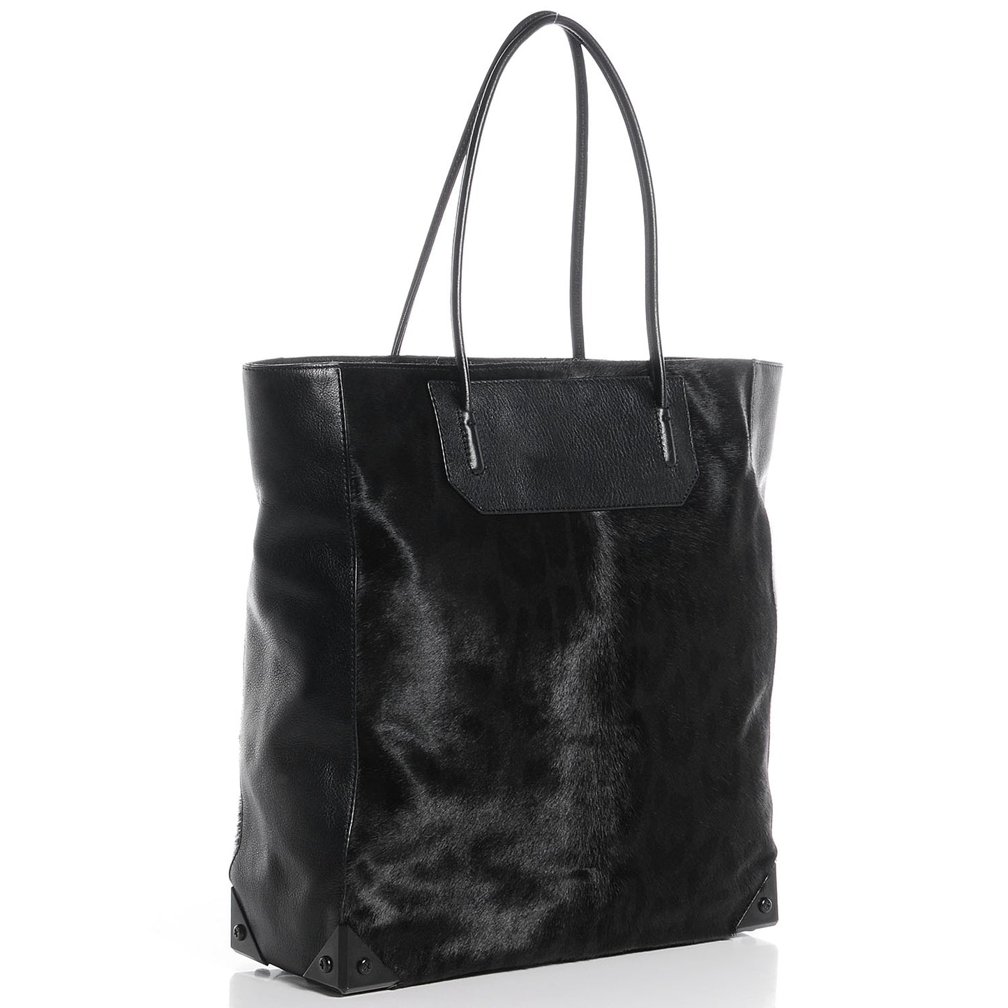 Calf Hair Prisma Tote Black