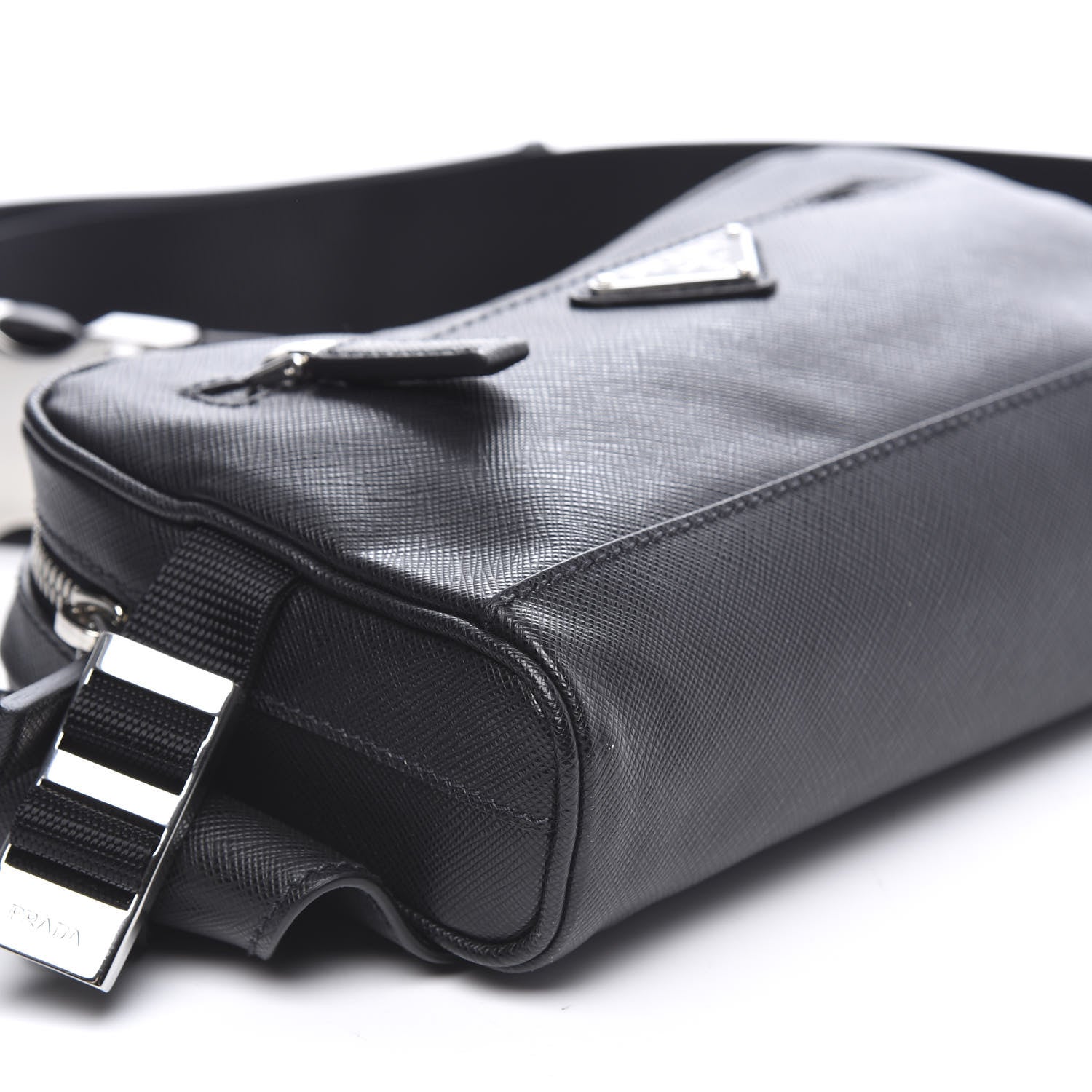 Prada Saffiano Belt Bag Black 6 of 8