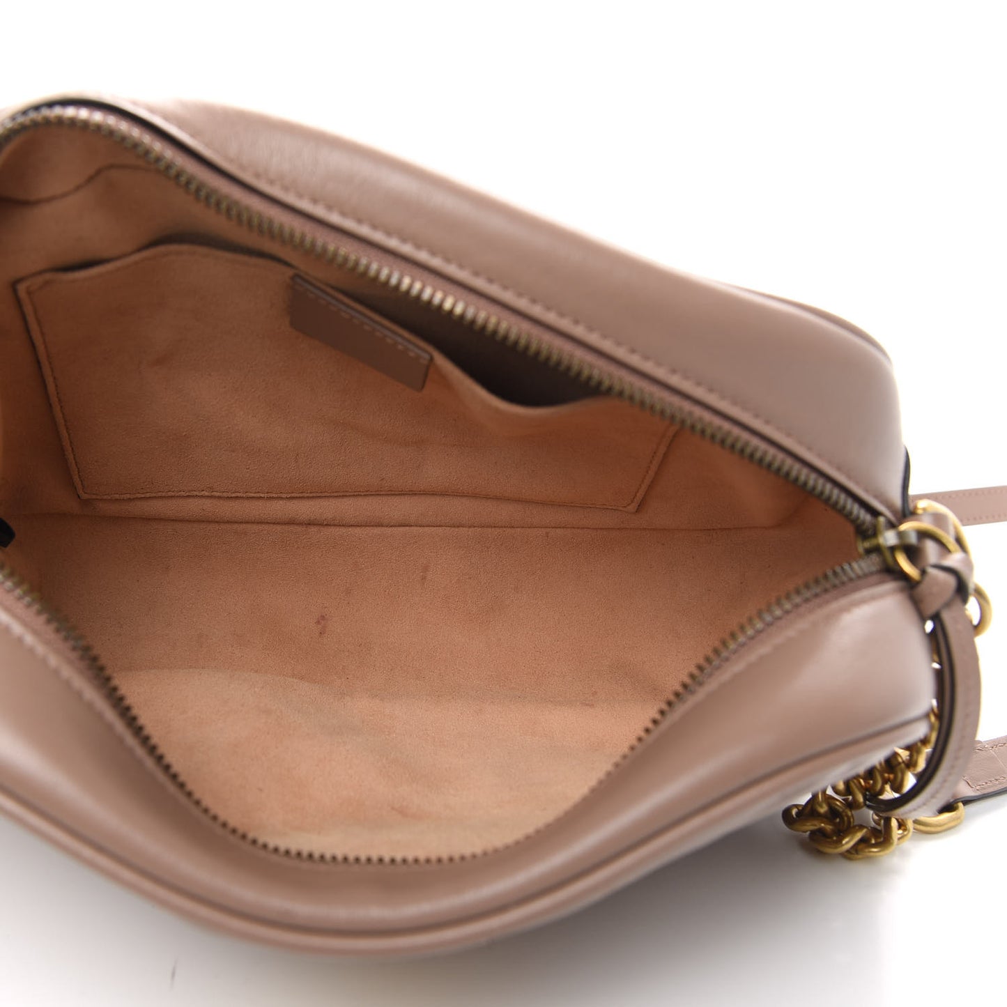 Calfskin Matelasse Small GG Marmont Chain Shoulder Bag Porcelain Rose