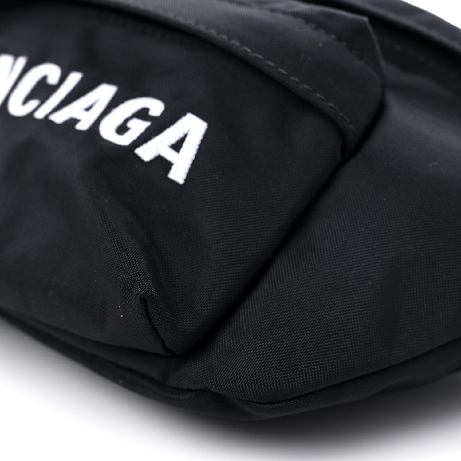 Balenciaga Sport Nylon Logo Embroidered Wheel Beltpack Black 10 of 10