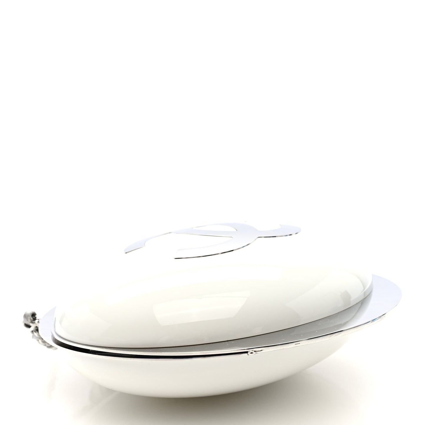 Resin CC Over The Moon Minaudiere White