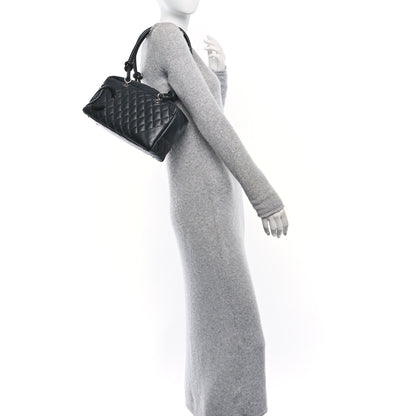 Chanel Calfskin Quilted Large Cambon Bowler Black 2 of 10