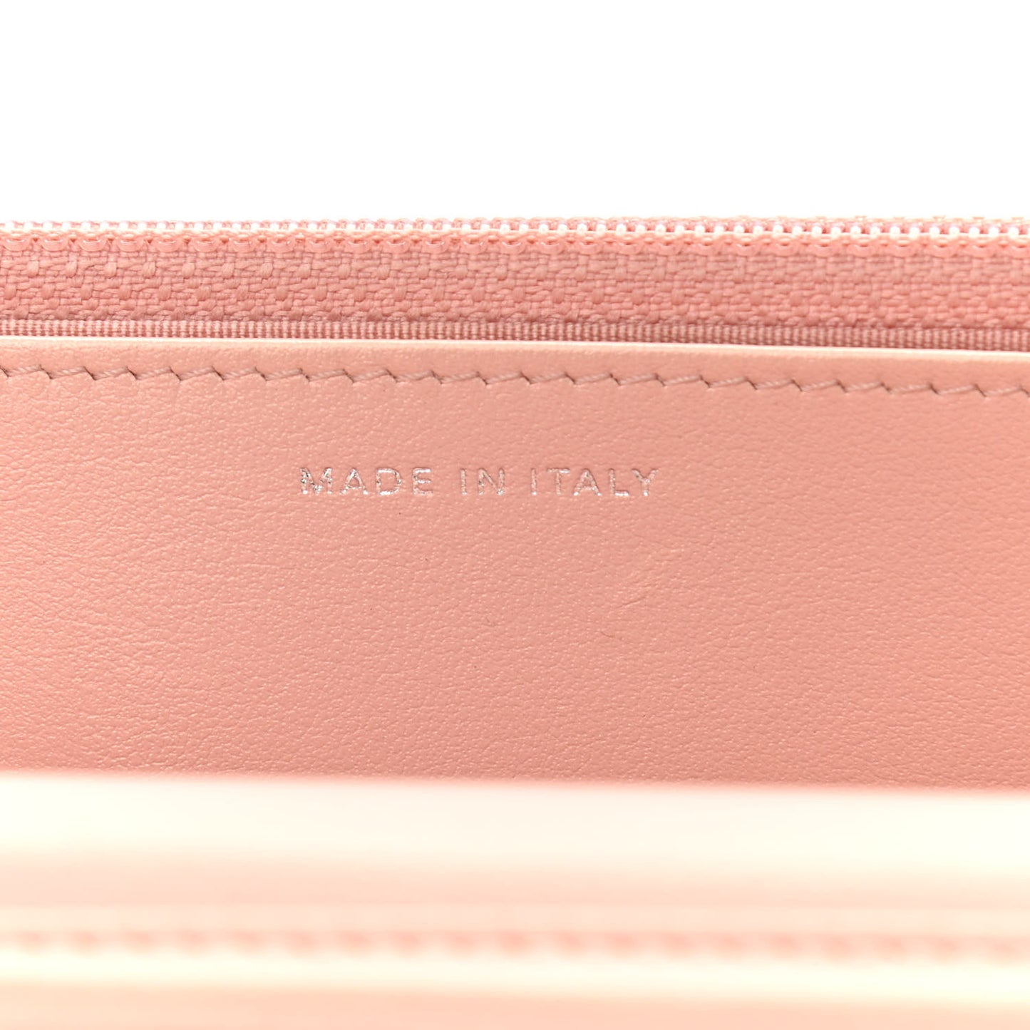 Metallic Caviar Quilted Vintage Mademoiselle Wallet On Chain WOC Light Pink