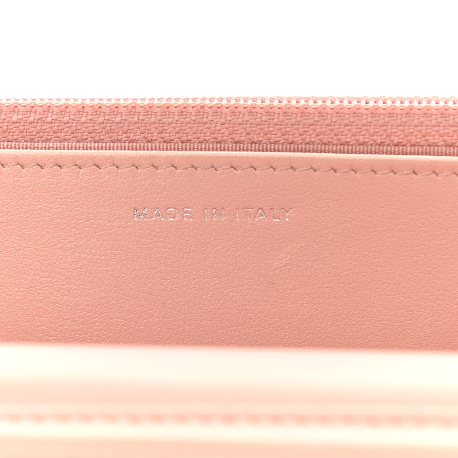 Chanel Metallic Caviar Quilted Vintage Mademoiselle Wallet On Chain WOC Light Pink 7 of 13