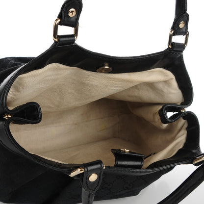 Gucci Monogram Medium Sukey Tote Black 5 of 11