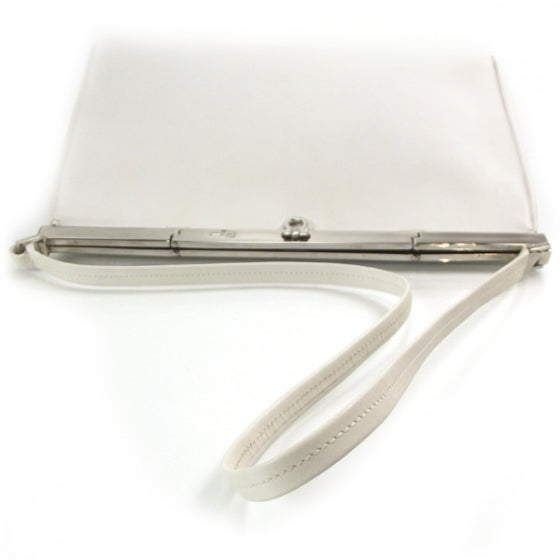 SALVATOREFERRAGAMOLeatherShoulderBagWhite