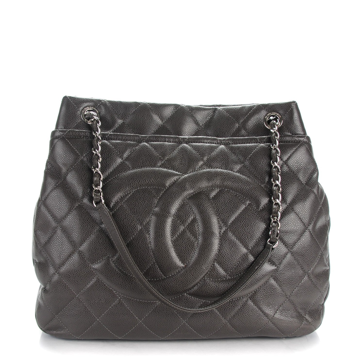 Chanel Soft Caviar Timeless Large Shopping Tote Grey 1 of 7