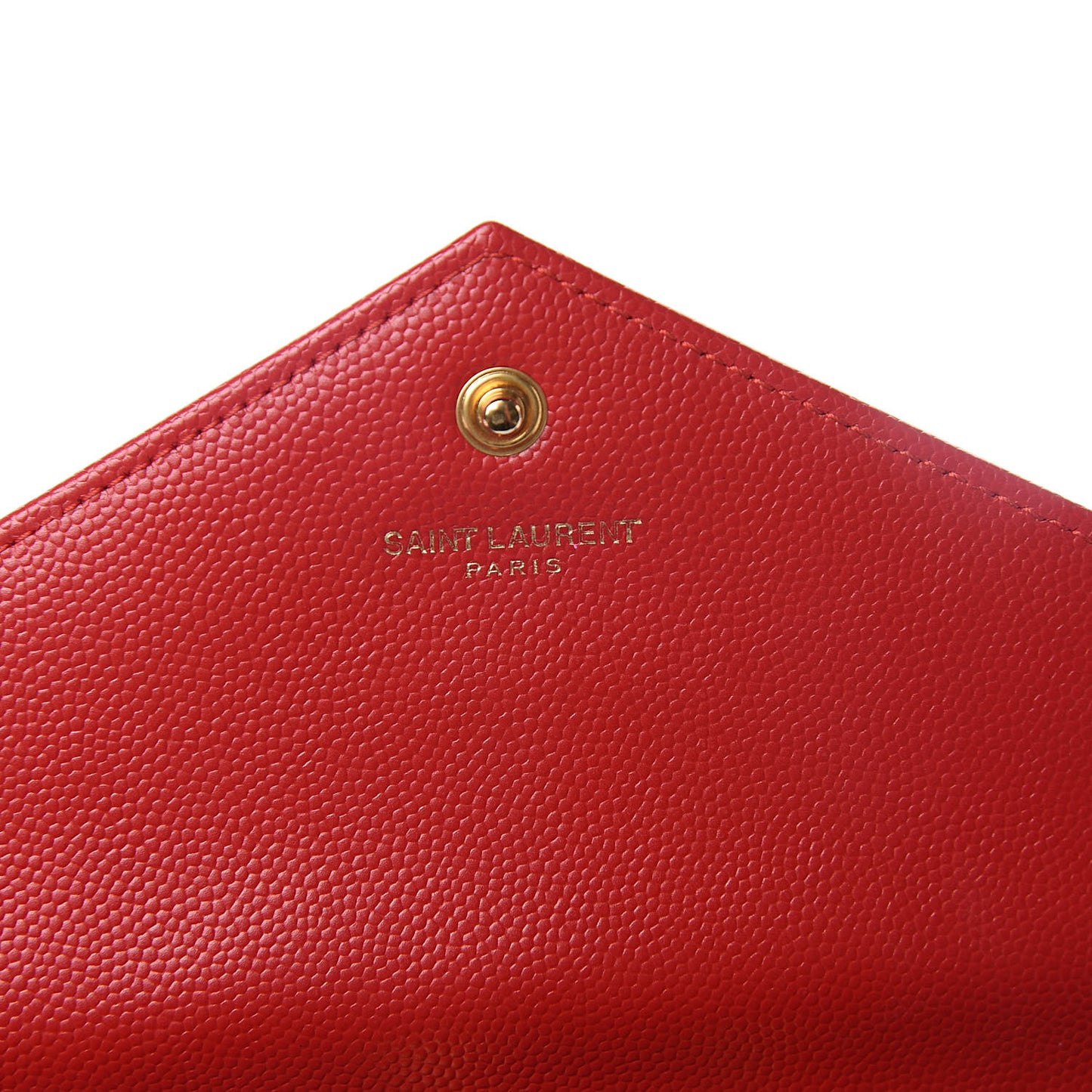 Grain De Poudre Matelasse Chevron Monogram Chain Wallet New Red