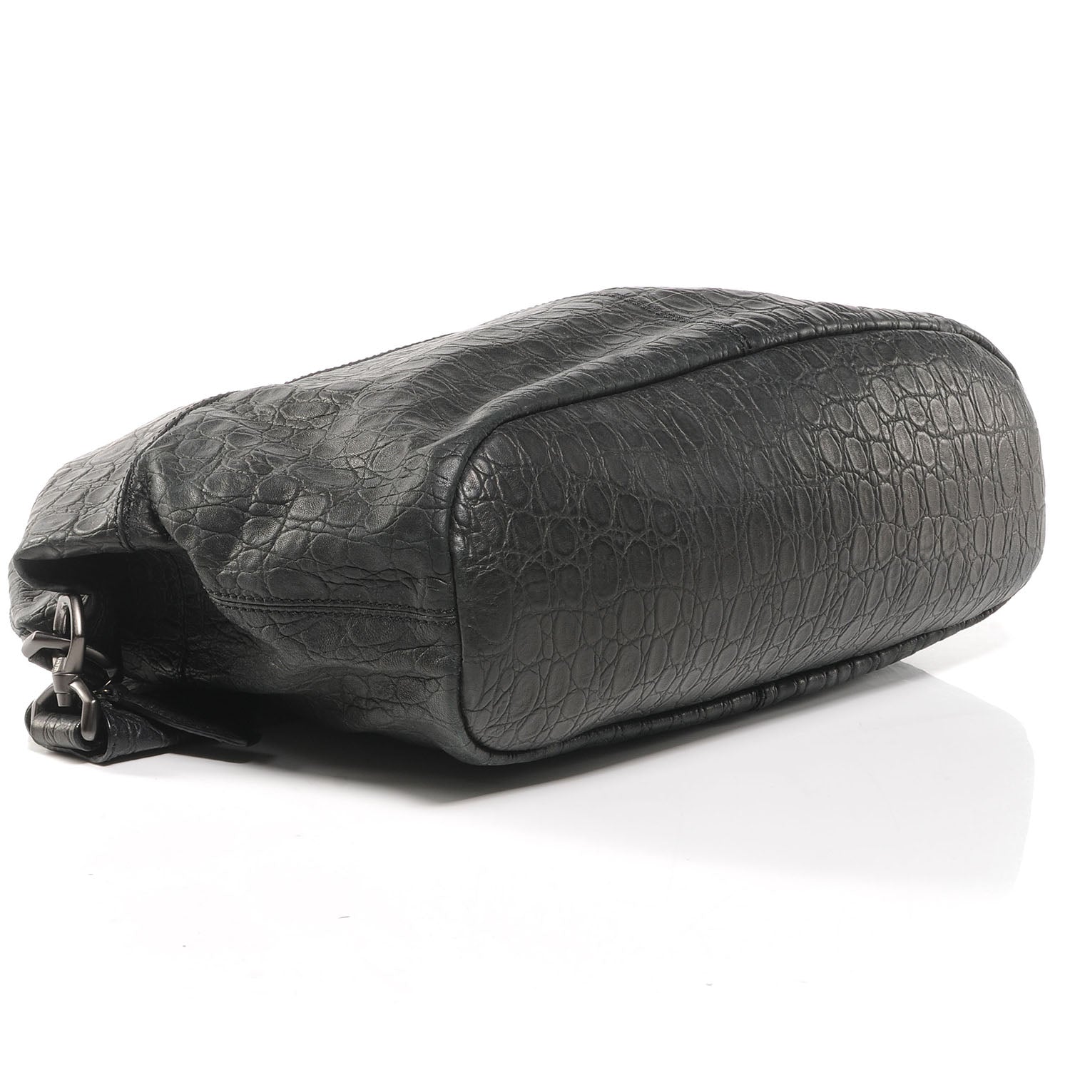 Givenchy Calfskin Crocodile Embossed Medium Nightingale Black 4 of 6