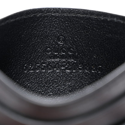 Gucci Calfskin GG Tennis Embossed Card Holder Black 7 of 7