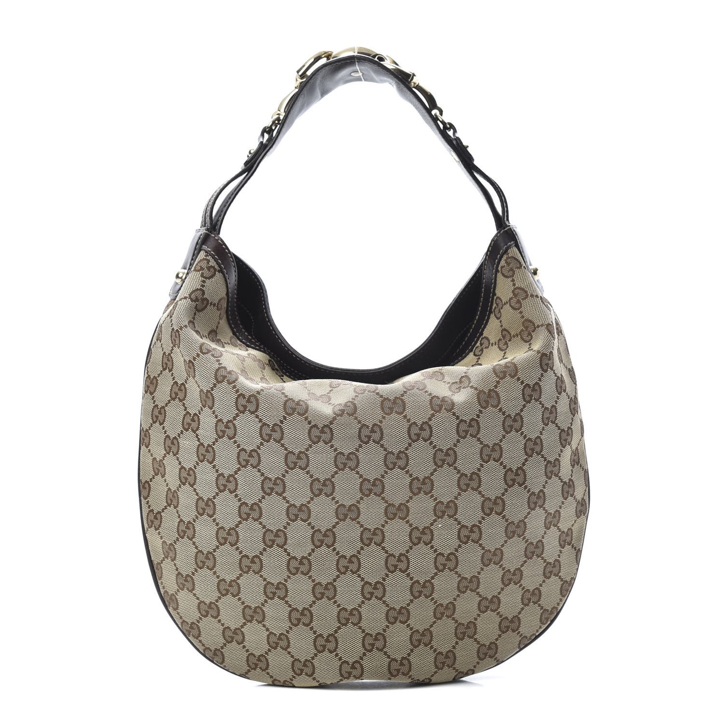 Monogram Medium Wave Hobo Dark Brown