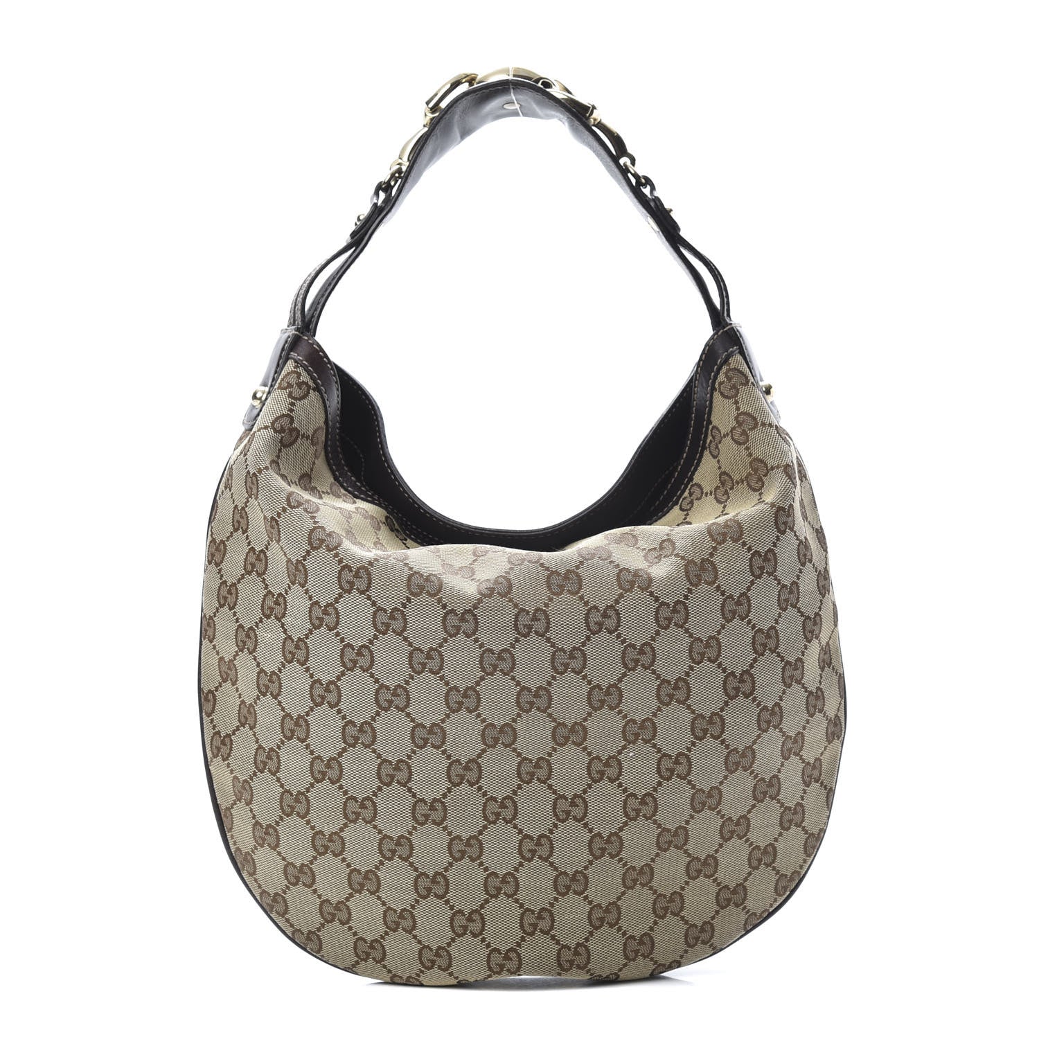 Gucci Monogram Medium Wave Hobo Dark Brown 1 of 11