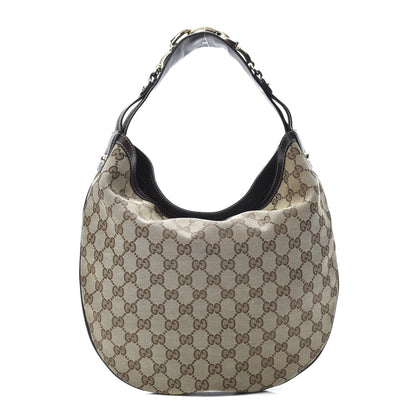 Gucci Monogram Medium Wave Hobo Dark Brown 1 of 11