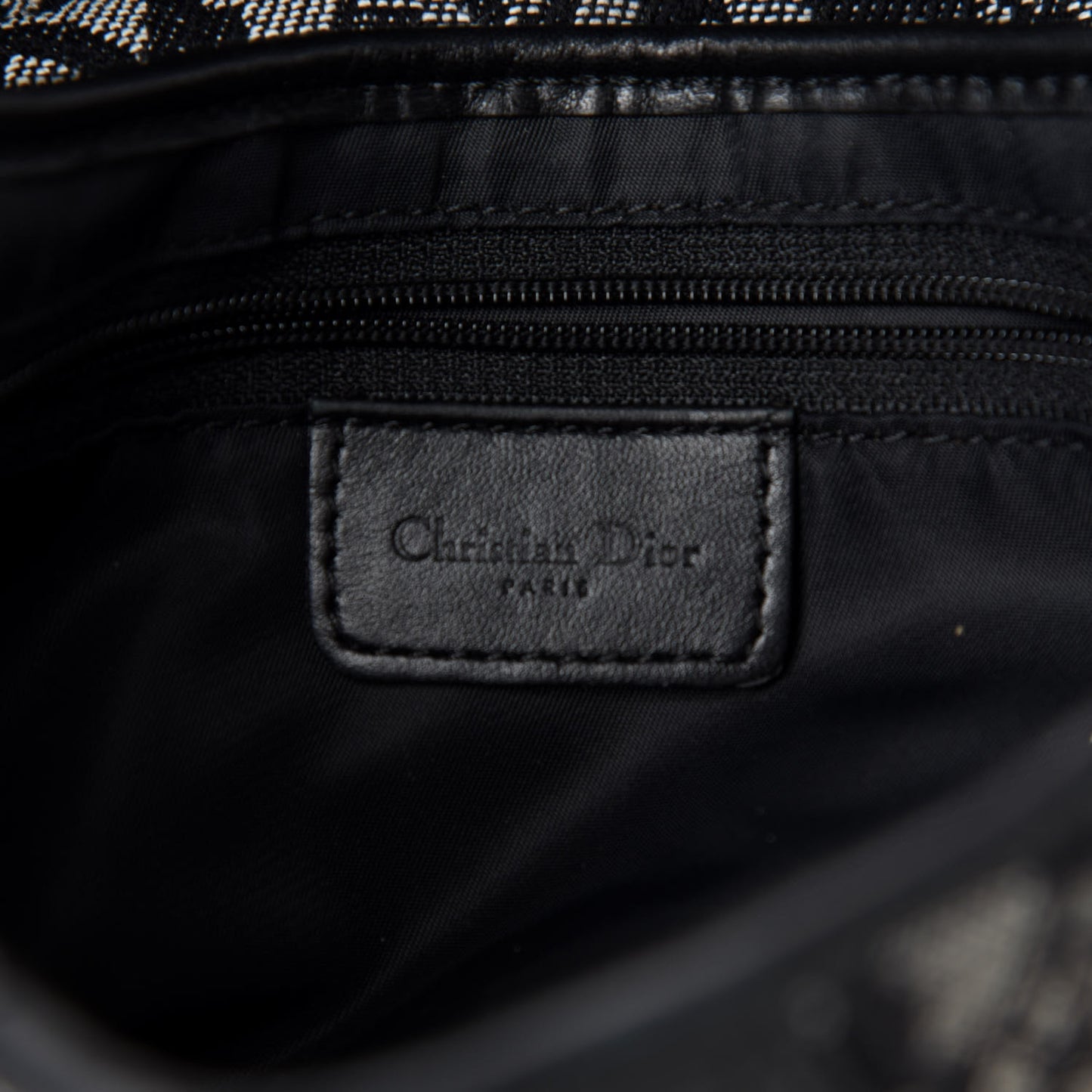 Monogram Saddle Bag Black